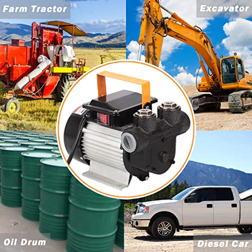 Topway 110V Ac 16Gpm Electric Self-Priming Oil Transfer Pump Fuel Diesel Kerosene Biodiesel Pumps #TOP6