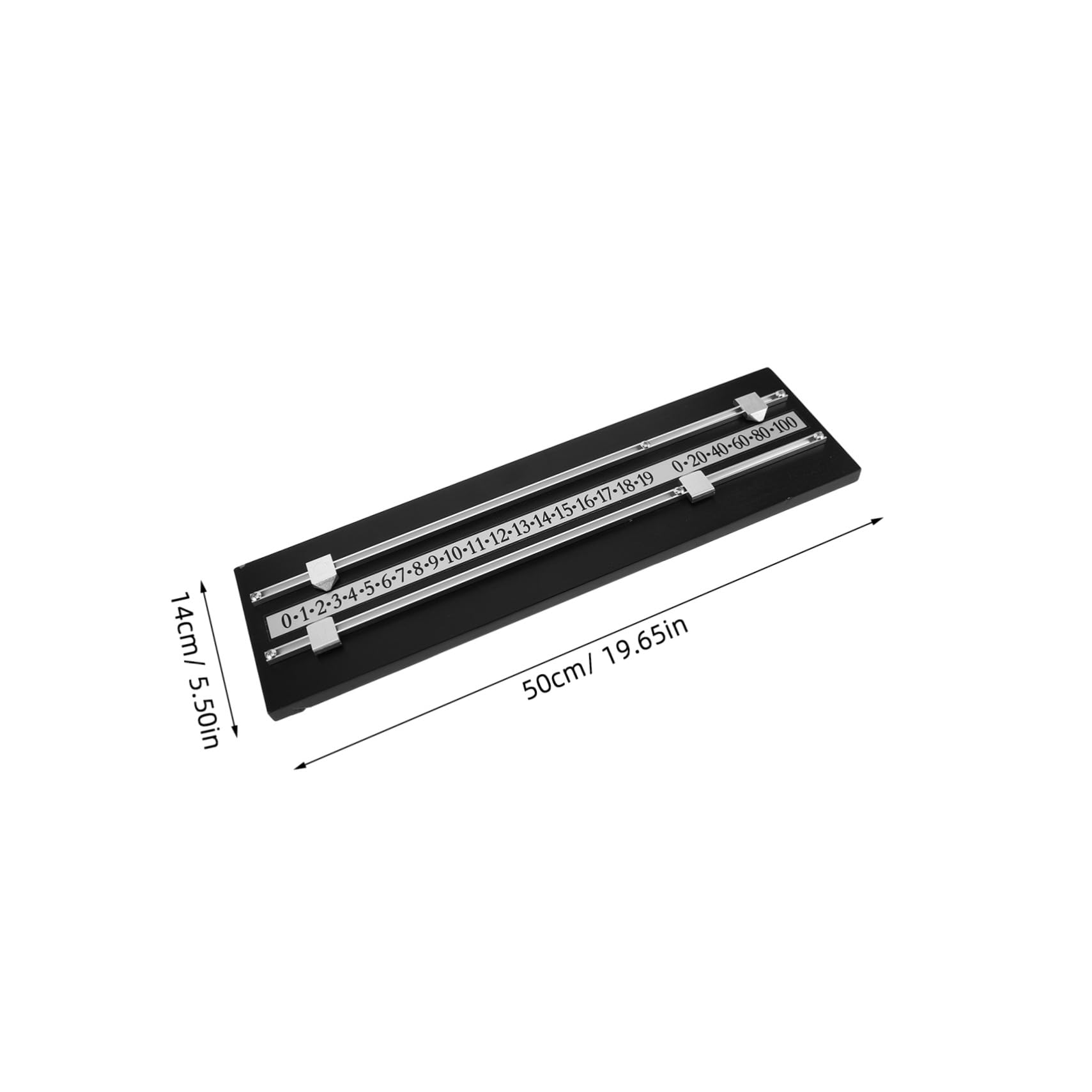 BESTonZON Wall-mounted Billiards Scoreboard with Dual Tracks Rectangular Score Keeper for Snooker And Pool Space-saving Design for Sports Clubs Competitions And Family Entertainment