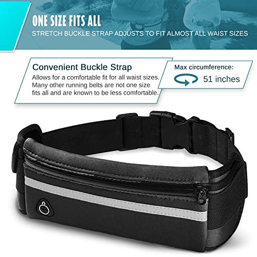 E Tronic Edge Running Belt for Women and Men, Money Belt and Running Fanny Pack, Hiking Fanny Pack, Holder for Cell… - Image 3
