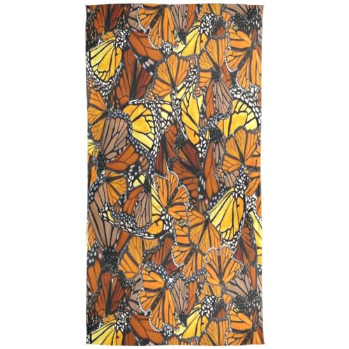 Shawl Wrap, Art Monarch Butterflies Wing Womens Large Chiffon Scarf Lightweight for Dresses2