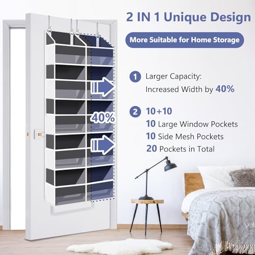 Heavy Duty Over Door Organizer with 5 Tiers and Pockets - Image 4