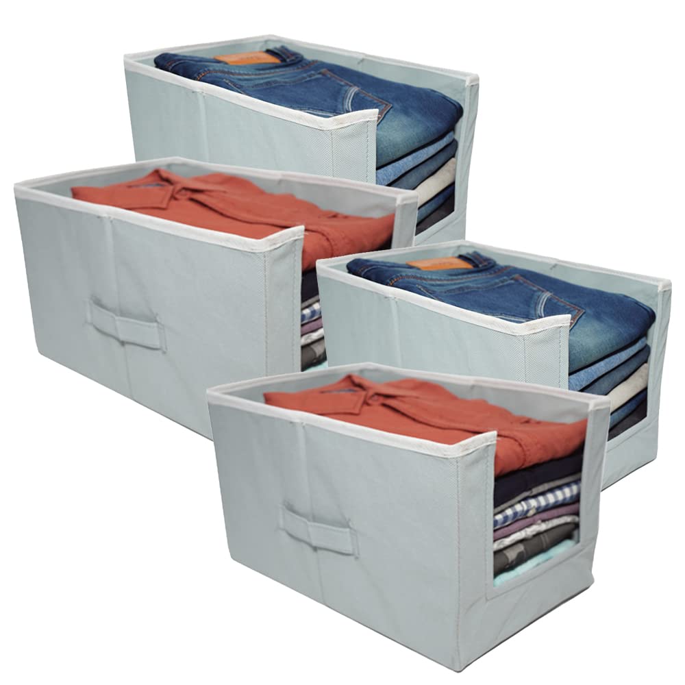 Arvanaindia Non-Woven Shirt Stacker/Clothes Organizer|Solid Grey Color & Foldable Material|Closet & Wardrobe Organizer|Size (15x10x10 inch) (B0B68S6T9C) Amazon Price History, Amazon Price Tracker