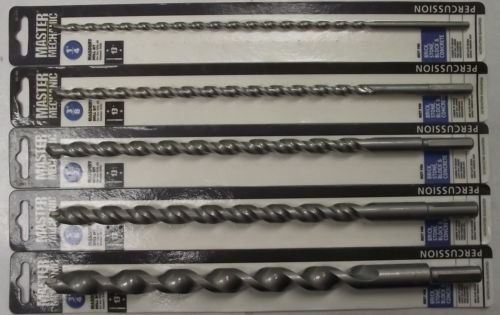 Master Mechanic 282-418 - 319 5pc Masonry Drill Bit Set 1/4 to 3/4 x 13"