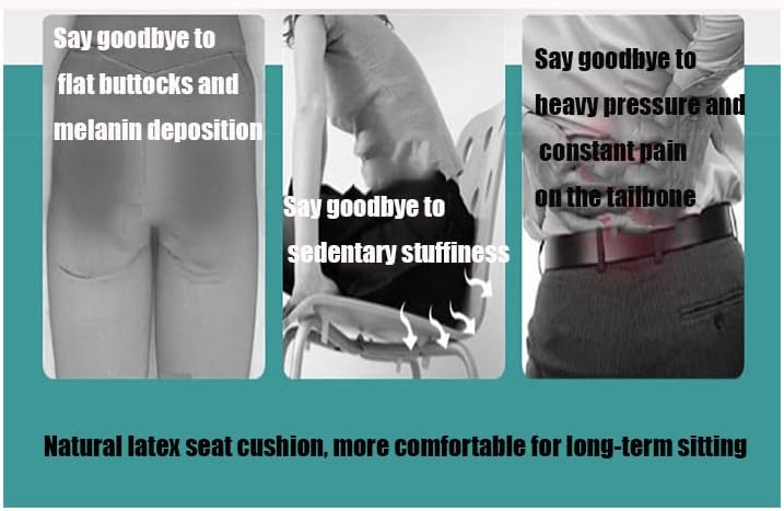 Miniatura 5 de Cojín de asiento de látex natural para silla de oficina, sofá, automóvil, artefacto sedentario, universal de las cuatro estaciones, espuma de látex