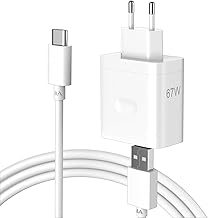 67W USB Charger and 1M SUPERVOOC Type C Cable for Oppo Find N3 Reno11 10 5G Reno8 T A98 A78, SUPERVOOC Mobile Charger Fast Charging for Realme Narzo 70 Pro 5G 11 12 Pro+