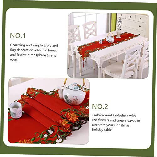 Chemin de table noel style noël avec nappe de table noel pour décorations de dîner - 3