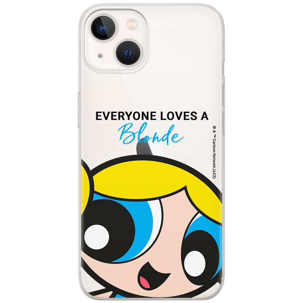ERT GROUP custodia per cellulare per Iphone 13 MINI originale e con licenza ufficiale The Powerpuff Girls, modello The Powerpuff Girls 021, parzialmente trasparente