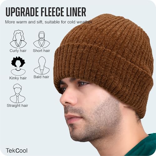 Image of TEKCOOL Beanie Cap for Men Woolen Winter Cap for Men Woolen Cap for Women in Winter for Thermal Wear Stylish Soft Winter Caps for Boys & Girls for Warm Wear Head Winter Cap Woollen Garam Topaa