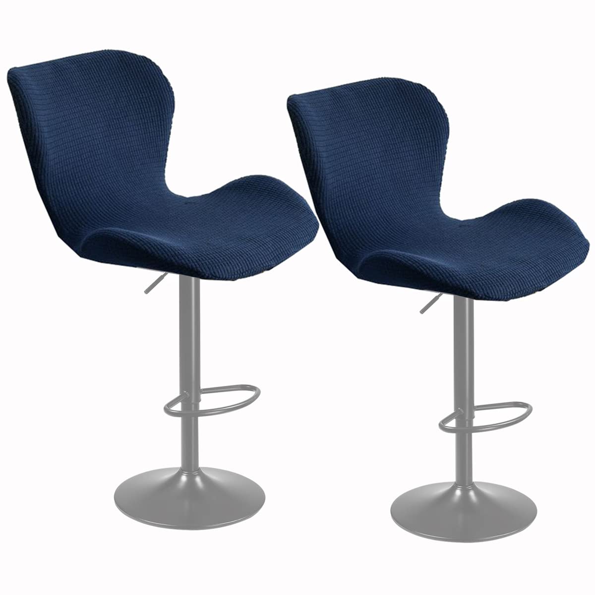 Xgangm R Ba Stool Chai Covers Set Of 2 Low Back Chai Slipcovers Stretch Modern Kitchen Dinning Oom Swivel Chai Covers Chai Protecto Fo Ba Office Dining Chai,,2Pcs