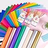 VINYL FROG 40 Sheets Adhesive Vinyl Bundle 12x12 inches Craft Vinyl Pack 40 Assorted Colors Self Adhesive Permanent Vinyl for Home Decorations, Stickers, DIY Mugs, Car Decals #3