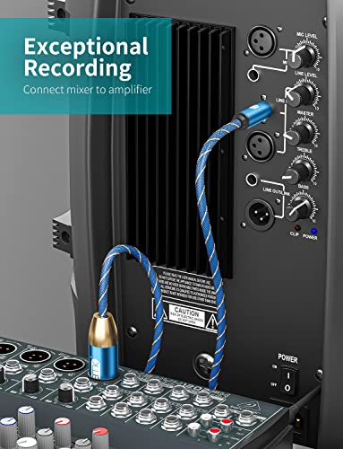EMK XLR to RCA Cables Microphone Lead Subwoofer Cable Female to Male Mic Cords Coaxial Audio Cable MIC to XLR Adapter for DVD Speaker - Image 3