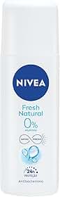 NIVEA Desodorante Spray Fresh Natural 90ml, Proteção 24h, Contra Odores, Antibacteriano, Frescor Suave