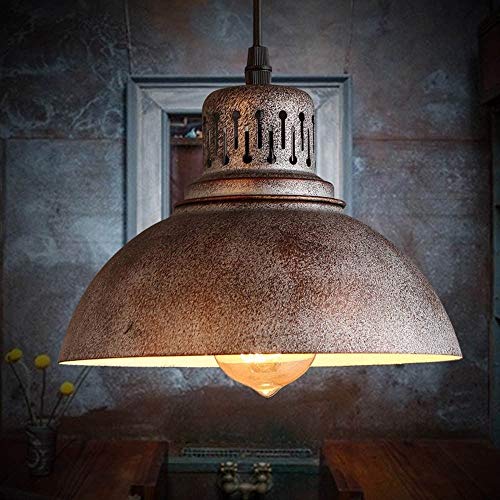 Lámpara colgante retro para techos altos que ilumina cocinas oscuras con estilo industrial 3