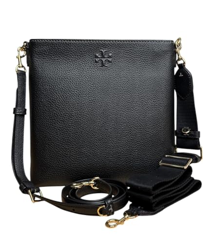 Tory Burch Women's 15630 Thea Swingpack Pebbled Leather Crossbody Shoulder Bag, (Black)