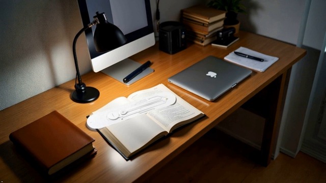 Image of LED Bookmark Light, Clip On, Portable, Novelty with 4000K Color Temperature for Business Trips, Flexible Neck, Dormitories, Classroom, Camping Portable