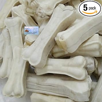 MS PET HOUSE Rawhide Pressed Bone Chew Calcium Treat for Adult Dog (8 Inches, 1 kg, Beef)