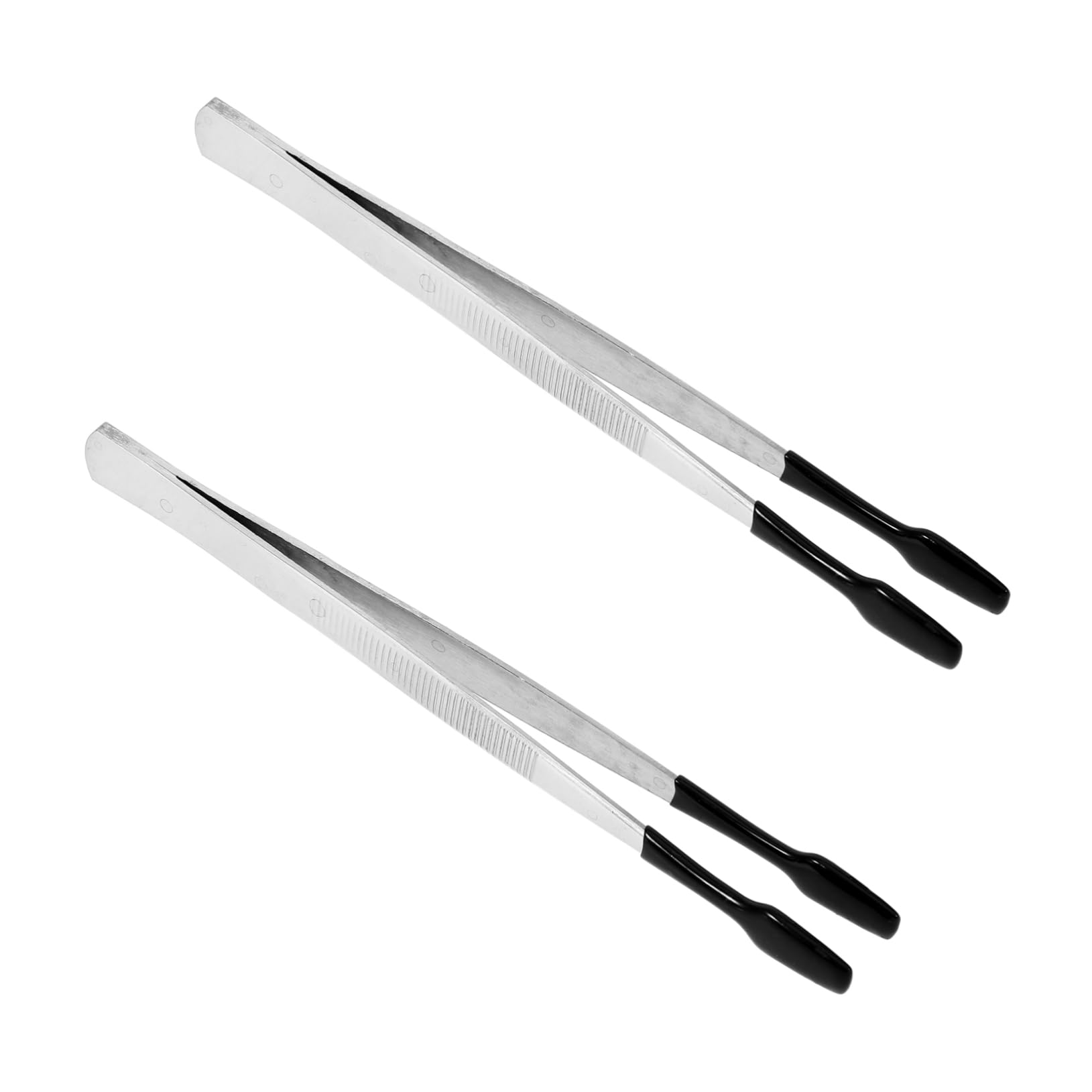 SHINEOFI 5 Set Pinzette Per Timbri Laboratorio Lavoro Di Gioielli Modellazione Fabbricazione Pinzette Filateliche Preda Creazione Pinzette in Acciaio Inclinato Pvc 2 Pezzi*5