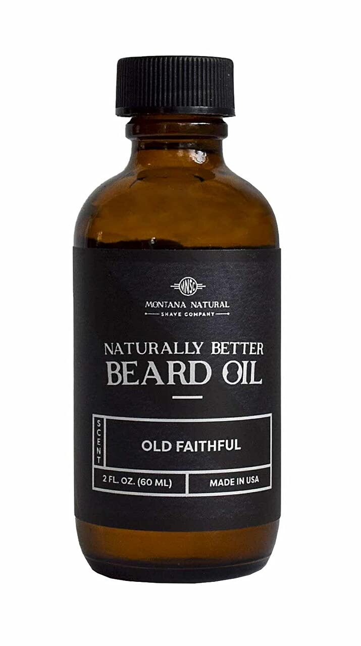 MNSC Old Faithful Beard Oil & Conditioner - Softens, Smooths, & Strengthens, for a faster growing, fuller Beard - Hypoallergenic, All-Natural, made in USA, Gift for men