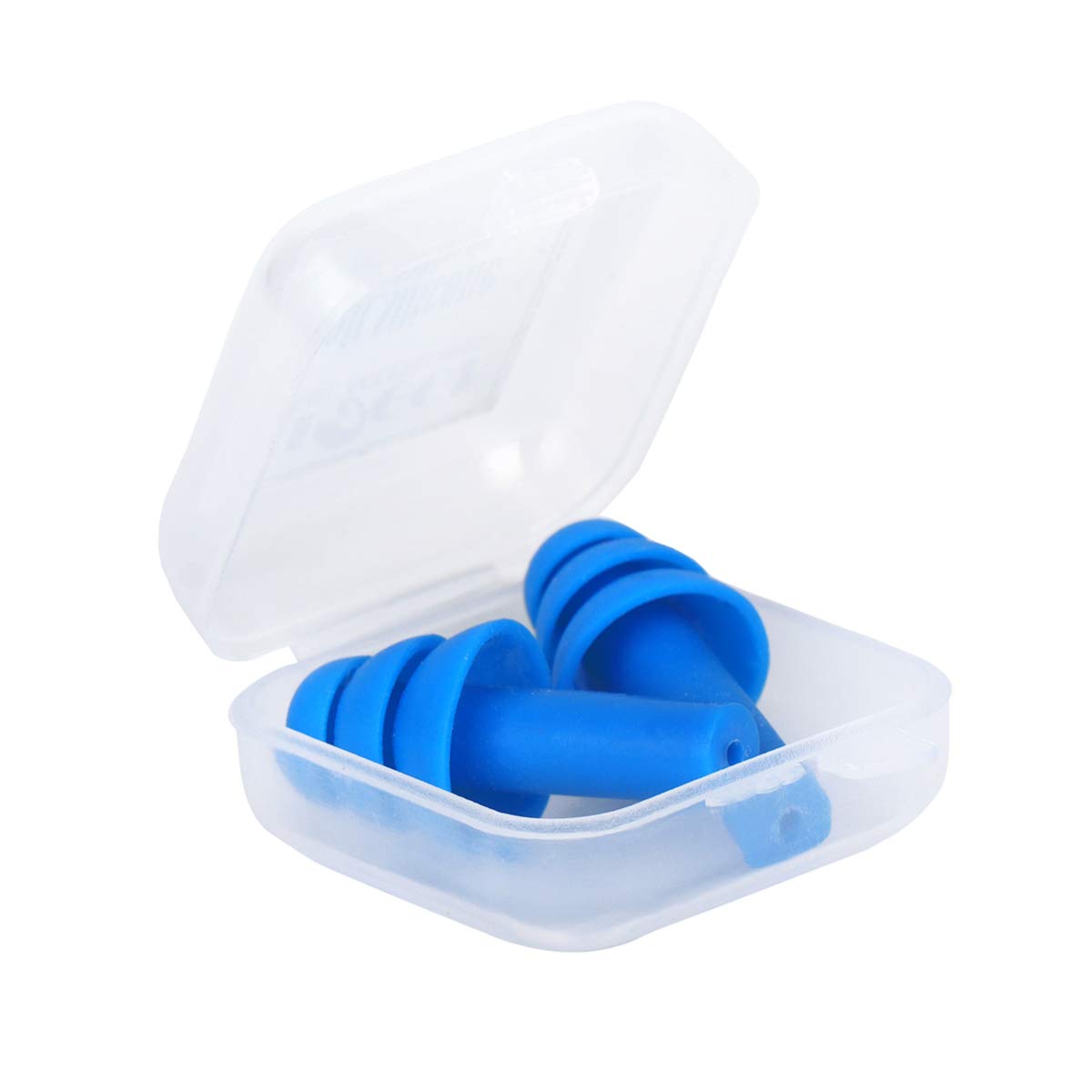 VIAGGI Soft Silicone Blue Ear Plugs Noise Reduction for Sleeping, Meditation, Swimming Adult and Child- 2 Sets 1