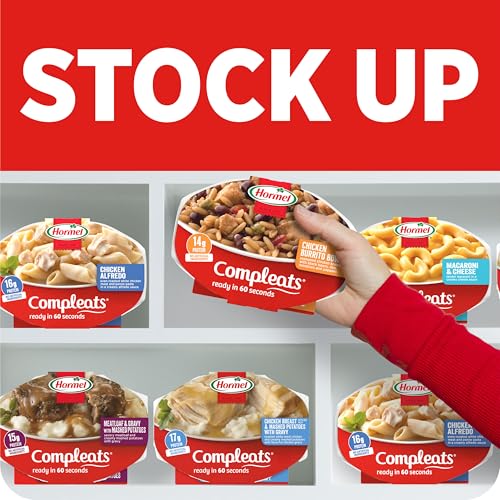 Image of HORMEL COMPLEATS Meatloaf & Gravy With Mashed Potatoes, 9 oz. (6 Pack) | Heat and Eat, Microwave Meals, Prepared Foods