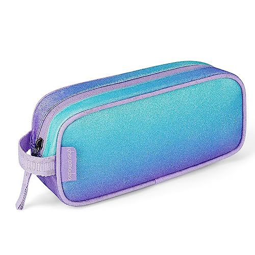 Choco Mocha Estojo Para Meninas, Bolsa Pequena Com Zíper Macio, Fofa Escola Glitter, Roxo