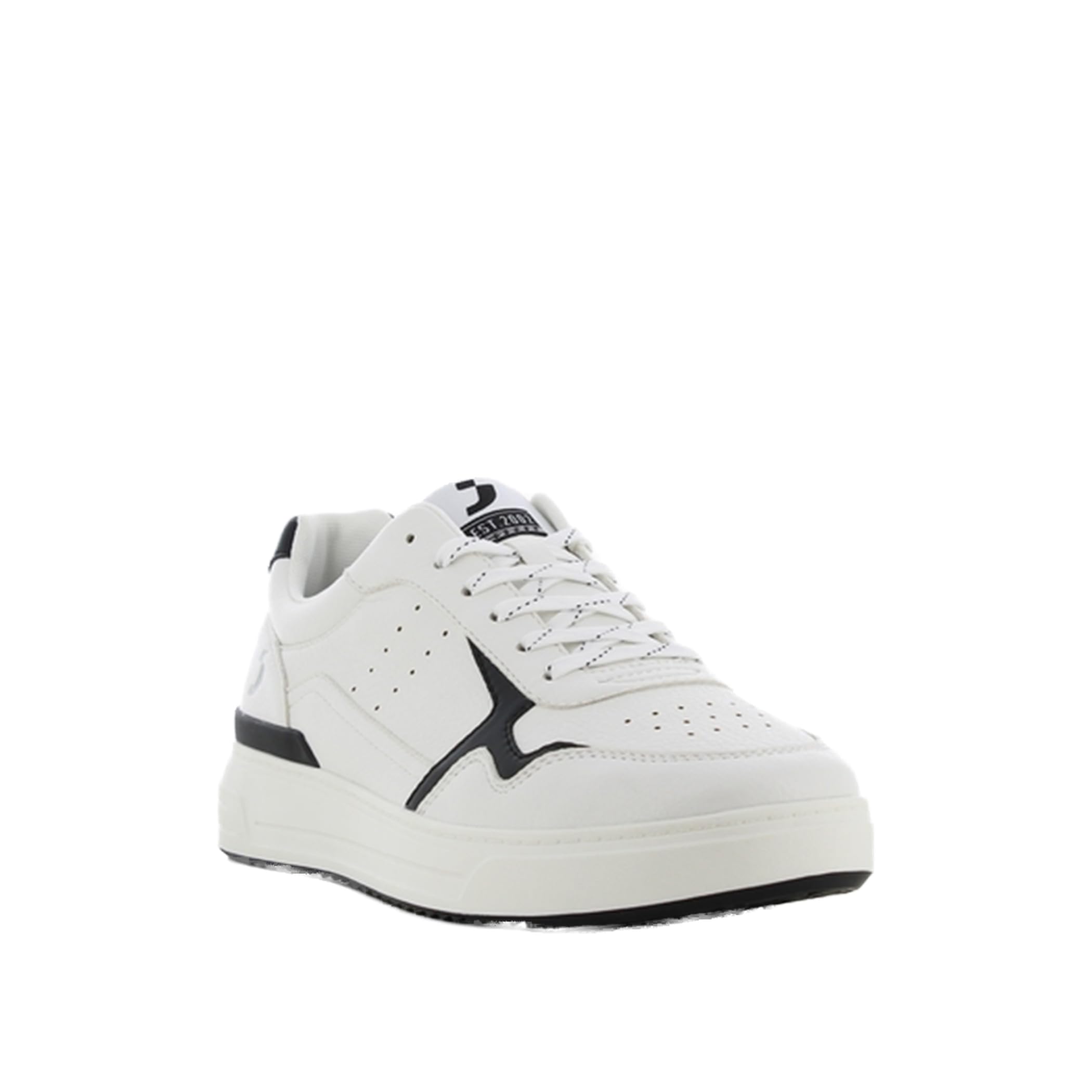 Safety JoggerMens - 166206069 - Textured Lace-Up Sneakers, 40EU6.5UK, White