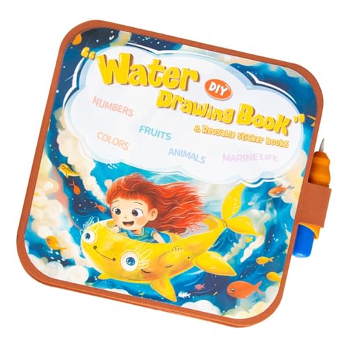 Libro de bolsillo para pintura | Libro de actividades con plantillas - Juguetes para avión, juguetes de viaje de moda 2 en 1 con pegatinas para fiestas de cumpleaños, intercambios artísticos, artes