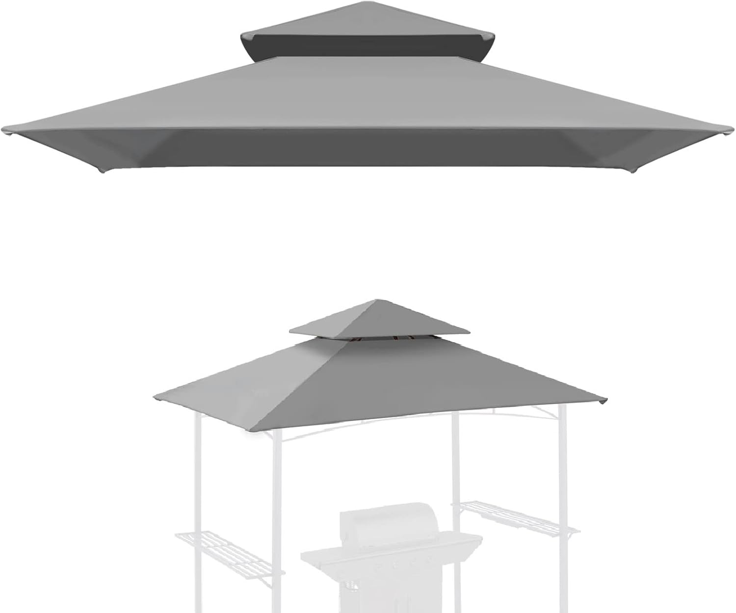 YardGrow 5x8FT BBQ Grill Gazebo Replacement Canopy Roof