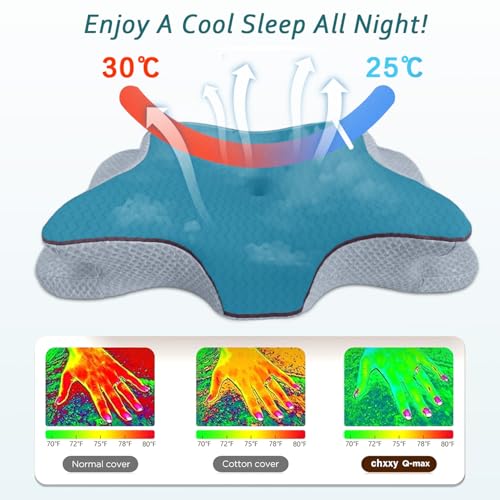 Cervical Pillow for Neck Pain Relief, Memory Foam Pillows, Ergonomic Contour Bed Pillow, Soft for Side Sleep Stomach Sleeping and Back Sleepers