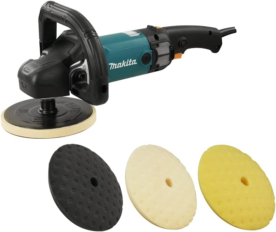Makita 9237CX1 7Inch Electronic Polisher with 3 Pads Amazon.ca