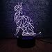 Produktbild 3D Licht Nachtlampe 3D Lampe Kawaii Tier Shiny Cat 3D Led Usb Lampe 7 Farben Wechselnde Illusion Nachtlicht Home Schlafzimmer Schreibtisch Dekoration Beleuchtung Kinderspielzeug Mit Fernbedienung