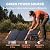 Jackery Solar Generator 1000, 1002Wh Capacity with 2xSolarSaga 100W Solar Panels, 3x1000W AC Outlets, Portable Power Station Ideal for Home Backup, Emergency, RV Outdoor Camping Black, Orange