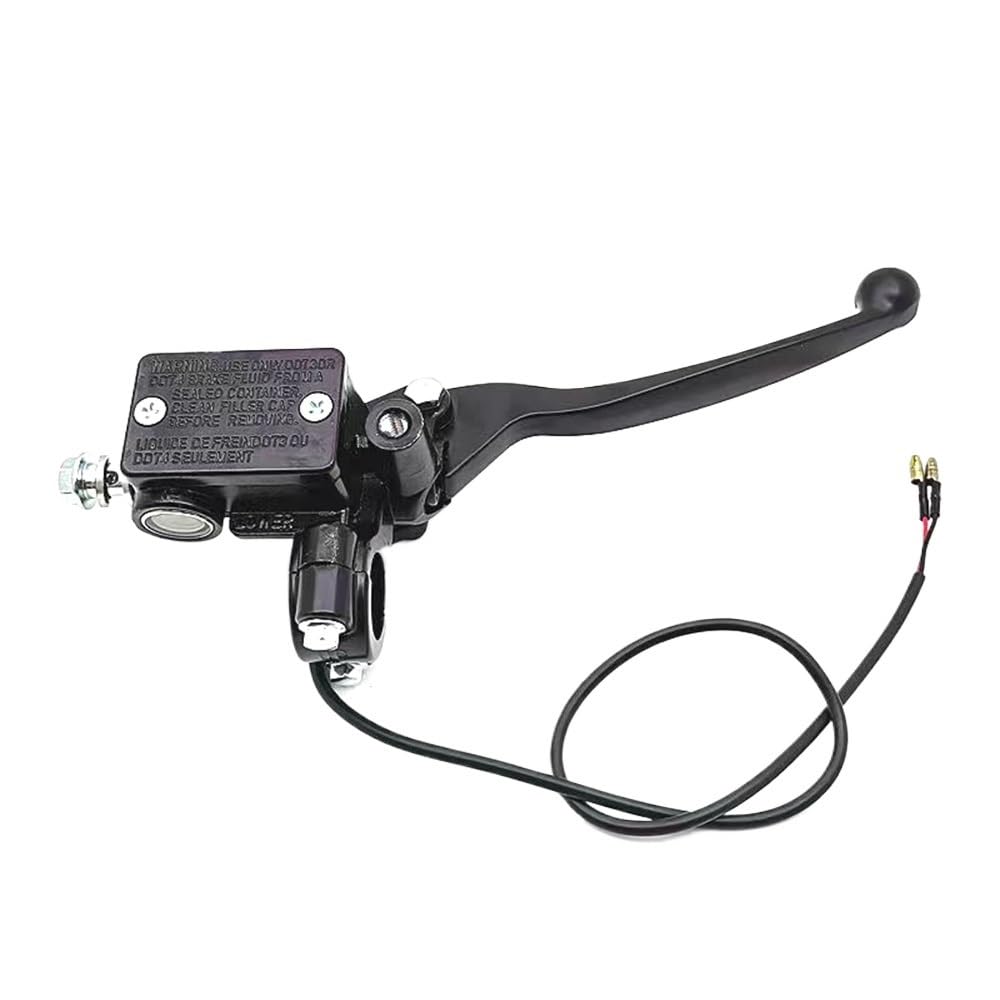 Eamrfvqt Right Brake Pump Brake Clutch Levers, Aluminum Alloy Motorcycle Brake Master Cylinder