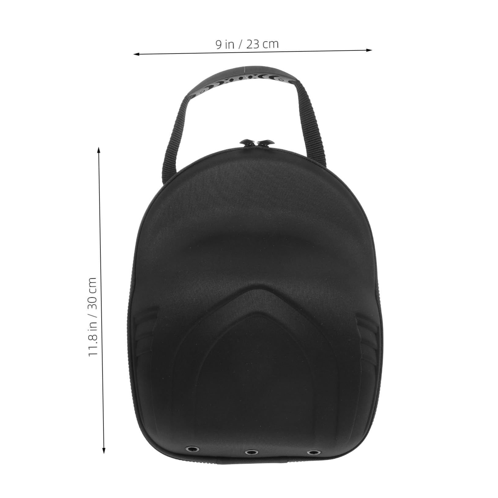 Organizador de Gorras de Béisbol para Viajes Eva Negro | 30 X 23x10cm, Portátil para Coche, Protección contra Deformación y Fácil de Guardar