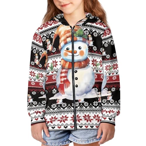 Kids Zip Up Hoodies Casual Long Sleeve Sweatshirts Jacket with Pockets 5