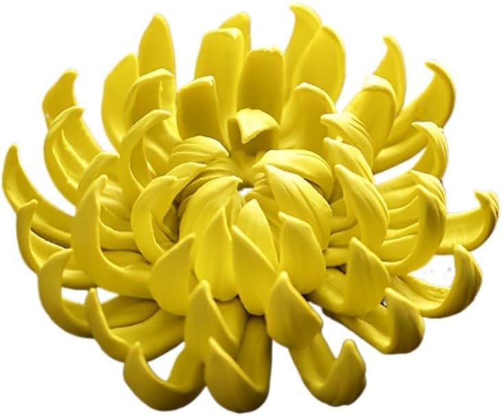 Ceramic Chrysanthemum Shape Incense Burner Stick Holder Aromatherapy Line Incense Base Table Craft Ornaments Tearoom,Yoga,Office (White,L)