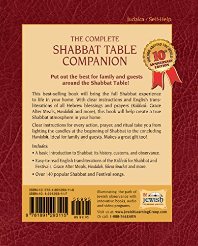 Jewish Learning Group Rabbi Zalman Goldstein The Complete Shabbat Table Companion thumb #1
