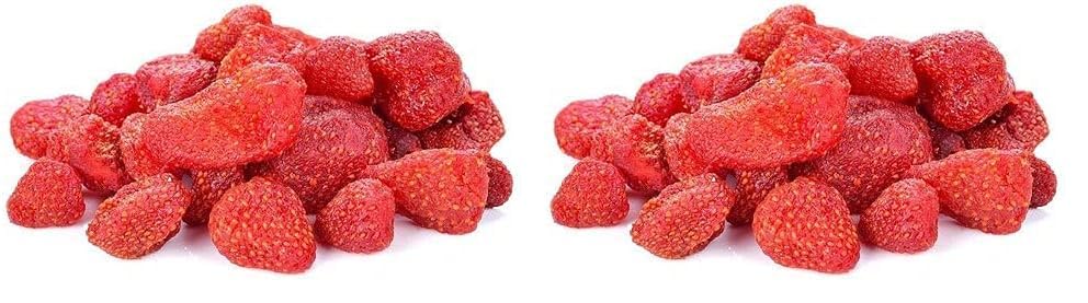 Image of Ancy Dried Strawberrry 250 Grams - Juicy, Sweet and Chewy Snack Rich in Vitamins & Fiber | No Added Sugar | Loved by Kids, Travellers and Cooking Friendly Moms | Vegan Starwberries | Easy to Pack for Trips, or Decorating Cakes, Cupcakes, Ice-Cream and More | Freeze-Dried Strawberries | Dehydrated Dry Fruit