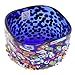 Glass Of Venice Murano Glass Millefiori Mosaic Bowl - Blue