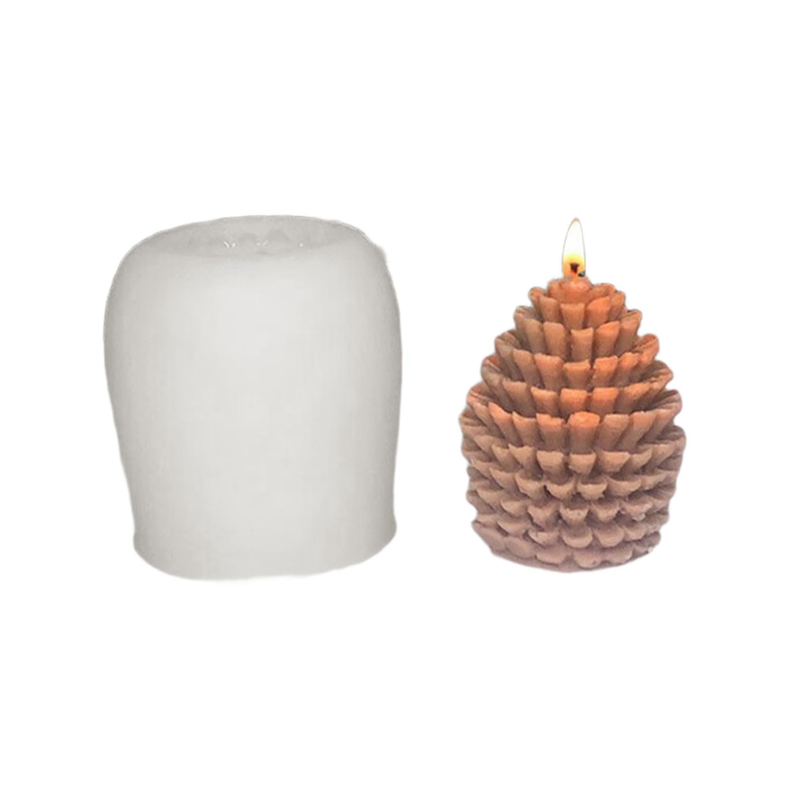 3D Pinecone Silicone Molds Epoxy Resin Molds Plasters Ornament for Making