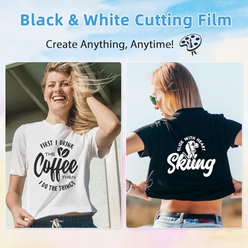 Premium Heat Transfer Vinyl - Iron On Vinyl 63 Colors, DIY Glitter & Matte 100 Sheets - Image 4