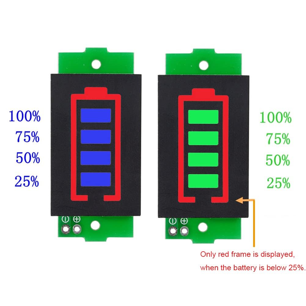 1S 2S 3S 4S 5S 6S 7S 8S 1-8S Lithium Battery Capacity Indicator Module 4 Sections Green LED Display Tester Li-po Li-ion - Image 4 thumbnail