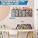 Toy Car Display Rack for Matchbox Hot Wheels, Wooden Toy Car Holder Stand Organizer Holds 36 Model Cars, Desktop Model Car Display Organizer, Collapsible Toy Car Storage