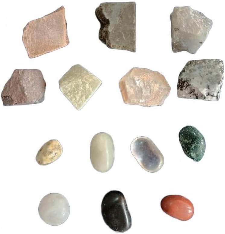 ORION GEMS REIKI-CHARGED - Juego de 14 piezas de cristales curativos de 7 chakras de alta calidad, empaquetado en nuestra hermosa bolsa de Potli