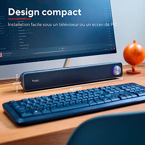 Arys Soundbar PC, 12 W, Casse PC, Alimentazione USB, Altoparlanti - Nero & Verto Mouse Verticale Wireless, Mouse Ergonomico senza Filo, 800/1200/1600 DPI, Microricevitore USB, 2.4GHz - Casse per PC - Immagine 3