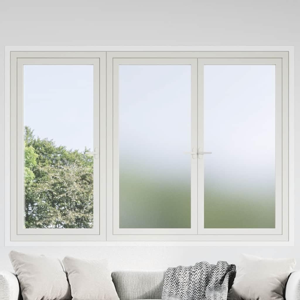 Fensterfolien Matt Grau PVC Wohnzimmer