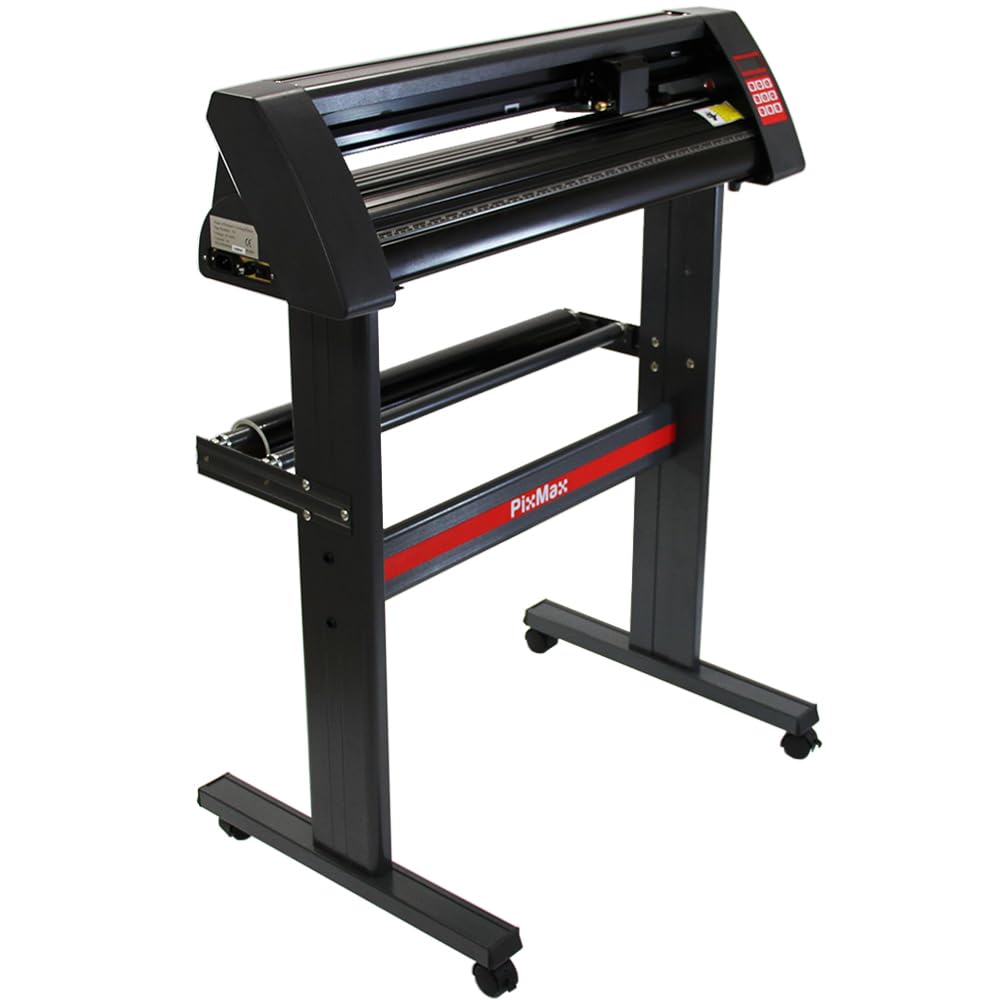 PixMax 720mm Vinyl-Schneideplotter Folienplotter Plotter Starter Set & Vorbereitungsset, Vinylrollen & Gratis Roland Schneidemesser