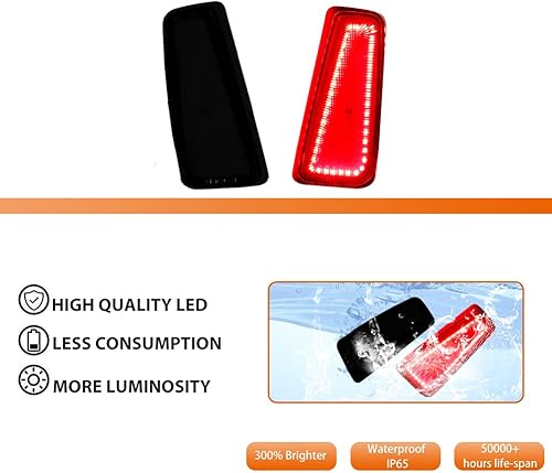 Miniatura 8 de ADIIL Reflector de parachoques trasero, luces de freno traseras LED rojas, luces antiniebla para 15-20 Subaru Outback Reflectores de parachoques