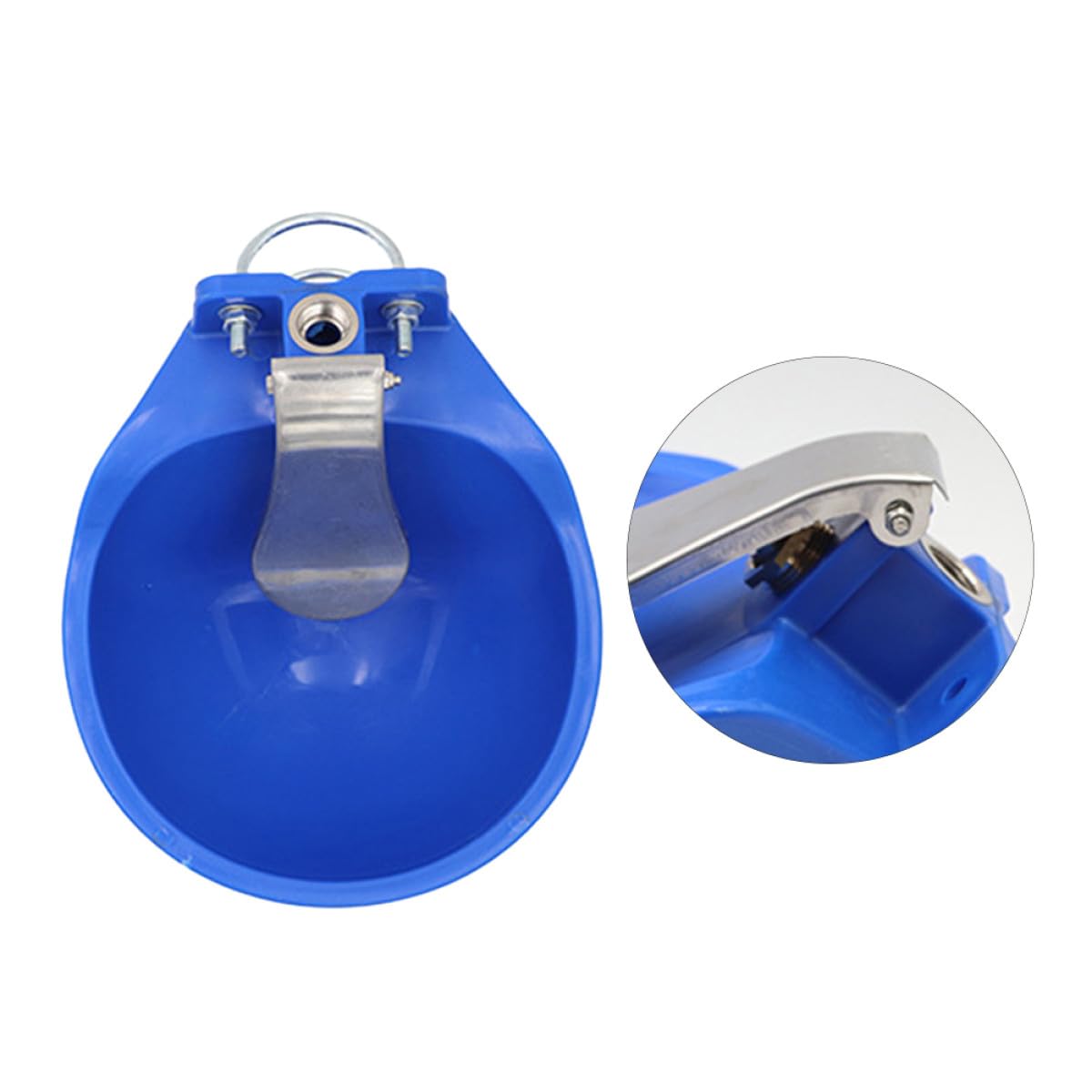 Abbeveratoio per Mucche e Cavalli in Plastica Resistente, Grande Ciotola D’acqua Automatica per Bestiame Agricolo, Adatto per Bovini, Capre e Animali da Fattoria