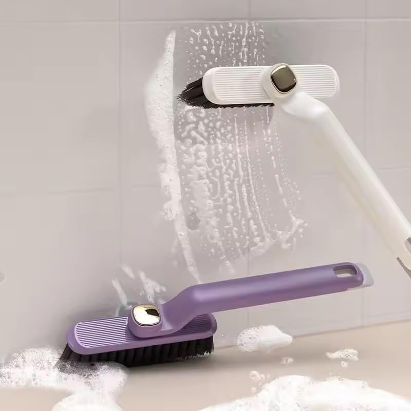 HUBTURE Multi-Function Bathroom Cleaning Brush, Tiles Cleaning Brush, Hard Bristle Rotating Crevice Gap Cleaning Brushes for Bathroom, Floor Cleaner Brush (Multi Colour)-image-24